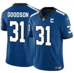 Indianapolis Colts #31 Tyler Goodson Blue 2024 F.U.S.E. Throwback Vapor Limited Stitched Jersey