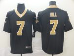 New Orleans Saints #7 Taysom Hill Black Vapor Untouchable Limited Stitched Jersey