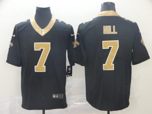 New Orleans Saints #7 Taysom Hill Black Vapor Untouchable Limited Stitched Jersey