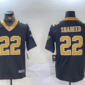 New Orleans Saints #22 Rashid Shaheed Black Vapor Limited Stitched Jersey