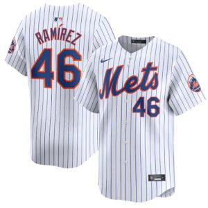 New York Mets #46 Yohan Ramirez White 2024 Home Limited Stitched Jersey