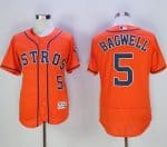 Astros #5 Jeff Bagwell Orange Flexbase Authentic Collection Stitched Jersey