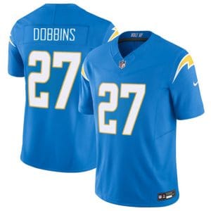Los Angeles Chargers #27 J.K. Dobbins Blue 2024 F.U.S.E Vapor Limited Stitched Jersey