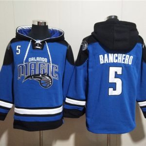 Orlando Magic #5 Paolo Banchero Blue Ageless Must-Have Lace-Up Pullover Hoodie
