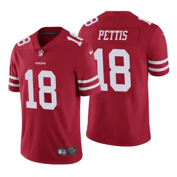 San Francisco 49ers #18 Dante Pettis Red Vapor Untouchable Limited Stitched Jersey
