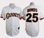 Giants #25 Barry Bonds White 1989 Turn Back The Clock Stitched Jersey