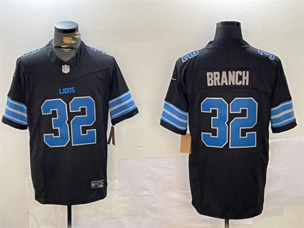 Detroit Lions #32 Brian Branch Black 2024 F.U.S.E. 2nd Alternate Vapor Limited Stitched Jersey