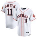 Houston Astros #11 Cam Smith White 2025 Home Limited Stitched Jersey