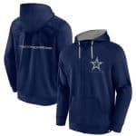 Dallas Cowboys Navy Defender Evo Full-Zip Hoodie