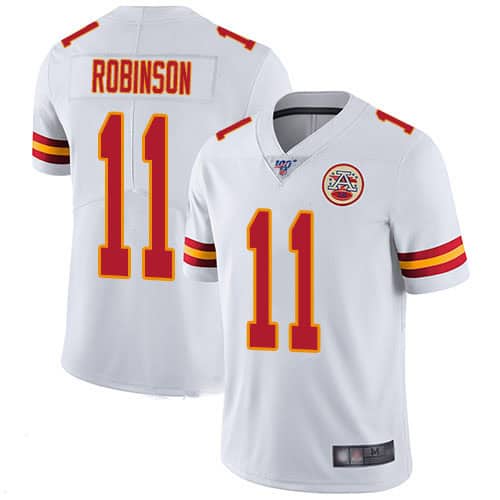 Kansas City Chiefs #11 Demarcus Robinson White Vapor Untouchable Limited Stitched Jersey