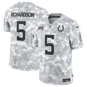 Indianapolis Colts #5 Anthony Richardson Arctic Camo 2024 F.U.S.E. Salute To Service Limited Stitched Jersey