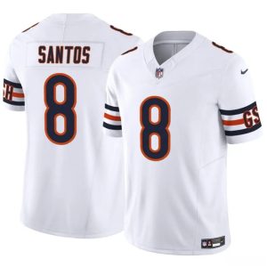 Chicago Bears #8 Cairo Santos White 2025 F.U.S.E. Vapor Untouchable Limited Stitched Jersey