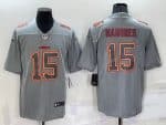 Kansas City Chiefs #15 Patrick Mahomes Gray Atmosphere Fashion Stitched Jersey