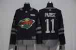 Minnesota Wild #11 Zach Parise Black 1917-2017 100th Anniversary Stitched Jersey