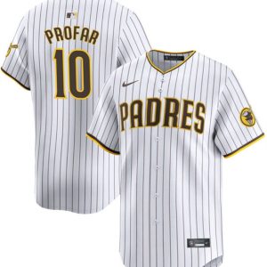 San Diego Padres #10 Jurickson Profar White 2024 Home Limited Stitched Jersey