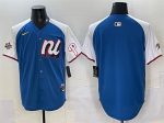National League Philadelphia Phillies Blank Blue Alternate 2025 All-Star Edition Limited Stitched Jersey