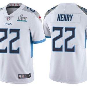 Tennessee Titans #22 Derrick Henry Super Bowl LIV Light Blue Vapor Untouchable Limited Stitched Jersey