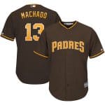 San Diego Padres #13 Manny Machado Coffee Cool Base Stitched Jersey
