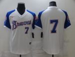 Atlanta Braves #7 Cool Base Stitched Jersey