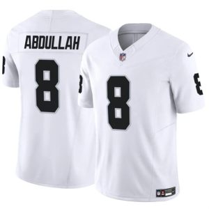 Las Vegas Raiders #8 Ameer Abdullah White F.U.S.E. Vapor Stitched Jersey