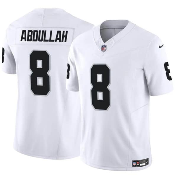 Las Vegas Raiders #8 Ameer Abdullah White F.U.S.E. Vapor Stitched Jersey