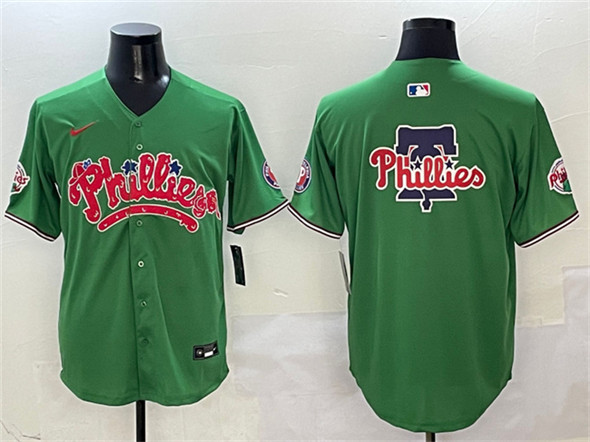 Philadelphia Phillies Team Big Logo Green Phanatic Limited Stitched Jersey