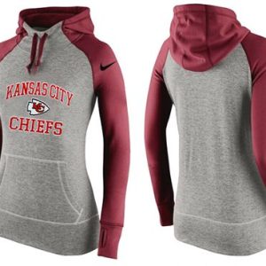 Nike Kansas City Chiefs Performance Hoodie Grey Red_3