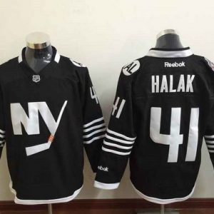 Islanders #41 Jaroslav Halak Black Alternate Stitched Jersey