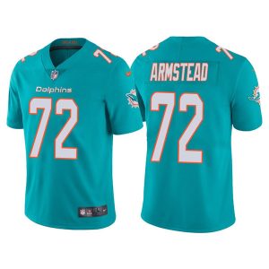 Miami Dolphins #72 Terron Armstead Aqua Vapor Untouchable Limited Stitched Football Jersey
