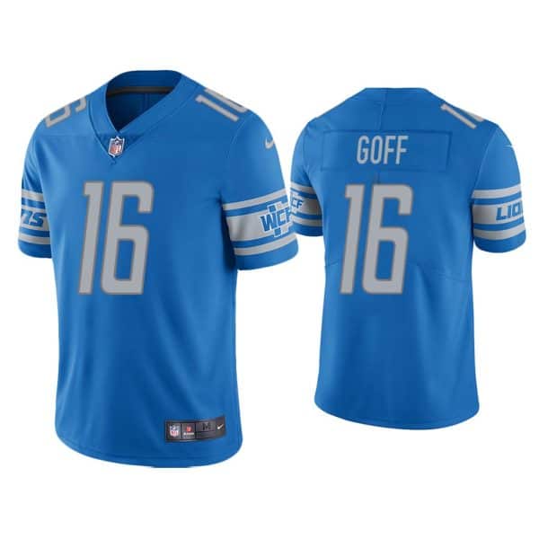 Detroit Lions #16 Jared Goff Blue Vapor Untouchable Limited Stitched Jersey