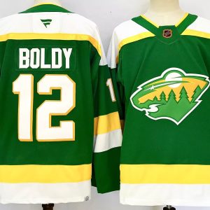Minnesota Wild #12 Matt Boldy Green 2024-25 Alternate Stitched Jersey