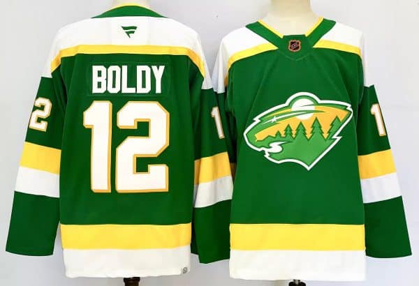 Minnesota Wild #12 Matt Boldy Green 2024-25 Alternate Stitched Jersey