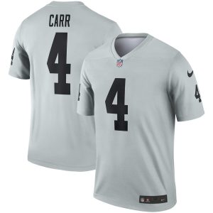 Raiders #4 Derek Carr Gary Inverted Legend Stitched Jersey