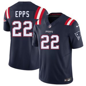 New England Patriots #22 Marcus Epps Navy 2025 F.U.S.E. Vapor Limited Stitched Jersey