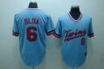Mitchelland Ness Twins #6 Tony Oliva Stitched Light Blue Throwback Jersey