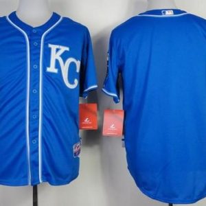 Royals Blank Blue Alternate 2 Cool Base Stitched Jersey