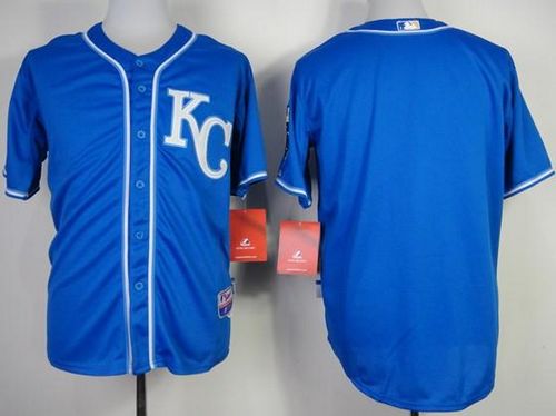 Royals Blank Blue Alternate 2 Cool Base Stitched Jersey