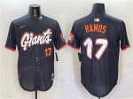 San Francisco Giants #17 Heliot Ramos Anthracite 2025 City Connect Limited Stitched Jersey