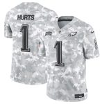 Philadelphia Eagles #1 Jalen Hurts Arctic Camo 2024 F.U.S.E. Salute To Service Limited Stitched Jersey