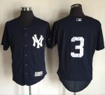 Yankees #3 Babe Ruth Navy Blue Flexbase Authentic Collection Stitched Jersey