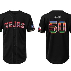 Texas Rangers Black Mexican Heritage Night Stitched Jersey