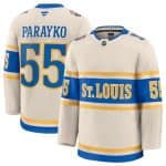 St. Louis Blues #55 Colton Parayko Cream 2024-25 Winter Classic Stitched Jersey