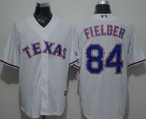 Rangers #84 Prince Fielder White New Cool Base Stitched Jersey