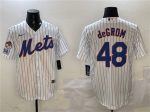 New York Mets #48 Jacob DeGrom White 2025 Spring Training Cool Base Stitched Jersey