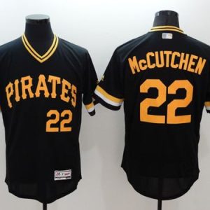 Pirates #22 Andrew McCutchen Black Flexbase Authentic Collection Cooperstown Stitched Jersey