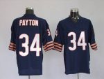 Mitchell Ness Bears #34 Walter Payton Blue Stitched Throwback Jersey