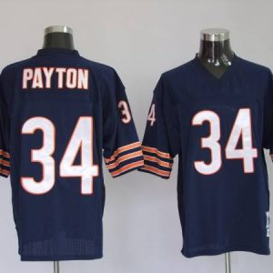 Mitchell Ness Bears #34 Walter Payton Blue Stitched Throwback Jersey