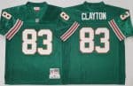 Miami Dolphins #83 Mark Clayton Aqua Throwback Stitched Football Jersey