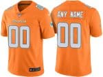 Miami Dolphins Orange Customized Vapor Untouchable Limited Stitched NFL Jersey