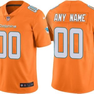 Miami Dolphins Orange Customized Vapor Untouchable Limited Stitched NFL Jersey